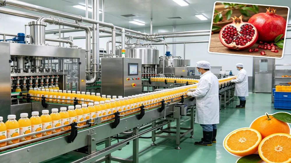 Sådan bygger du en juiceproduktionslinje, der håndterer flere frugttyper