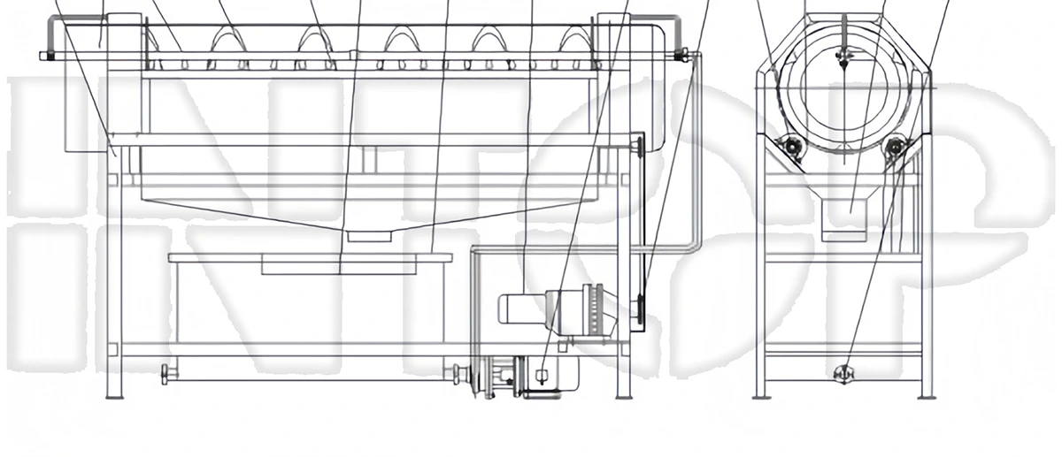 Fruit and Vegetable Drum Washing Machine
