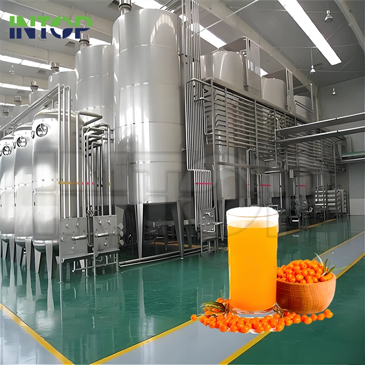 Produktionslinje for havtornjuice